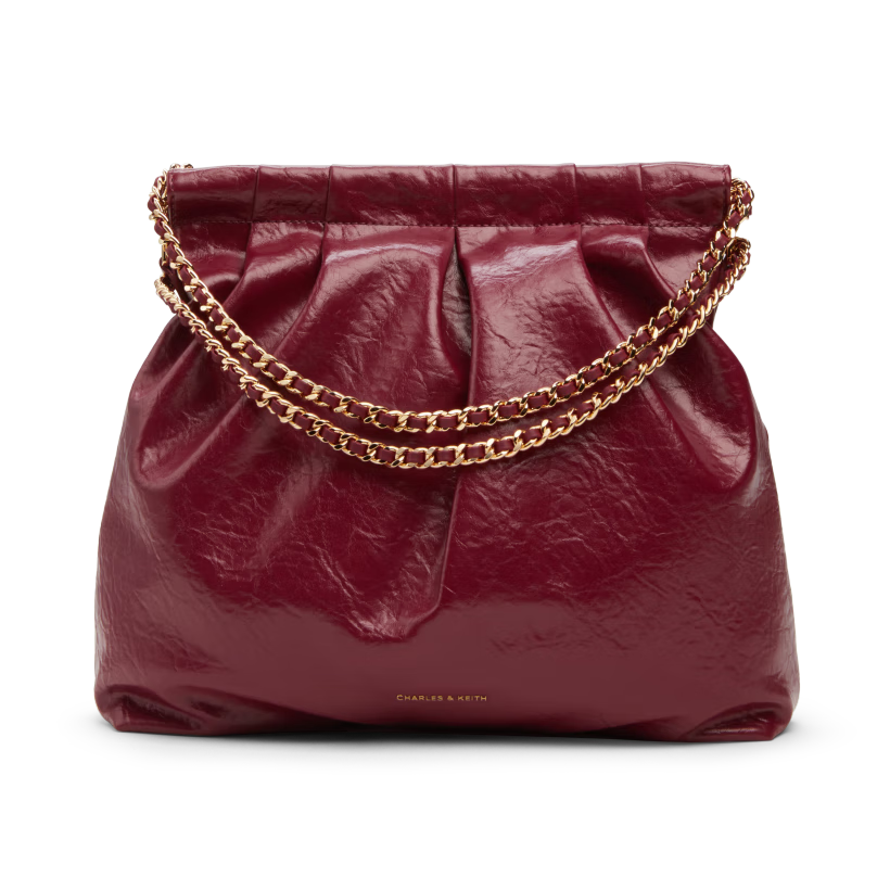 CHARLES&KEITH Children's Chain Large Capacity Tote Bag, Shoulder Bag for Women, Birthday Gift CK2-40671449