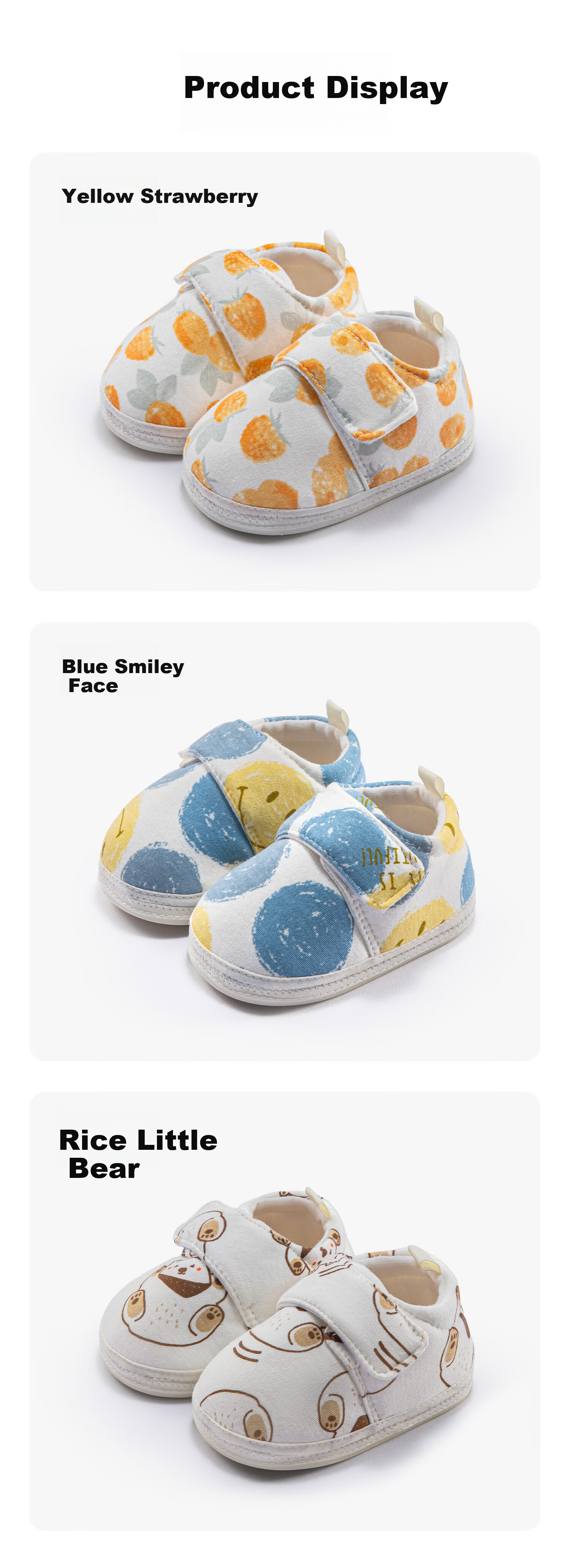 Moertu Soft Walking Shoes for Spring And Autumn, New Style Pre-Walking Shoes for Baby Boys And Girls, Soft-Soled Shoes, Cartoon Shoes for 0-1 Year Olds, Toddler Shoes 10