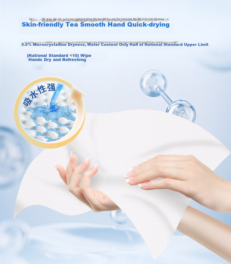 Feiyu Commercial Hand Towels, Double-Layer, 120 Sheets * 20 Packs, Hotel Thickened Dry Hand Tissues, Kitchen Paper, Whole Box CS623 6