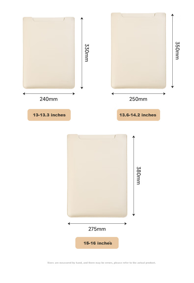Milooky Laptop Sleeve for 15-Inch, Compatible with Huawei, Apple, Lenovo Xiaoxin Pro 16, Fleece-Lined Protective Case 10