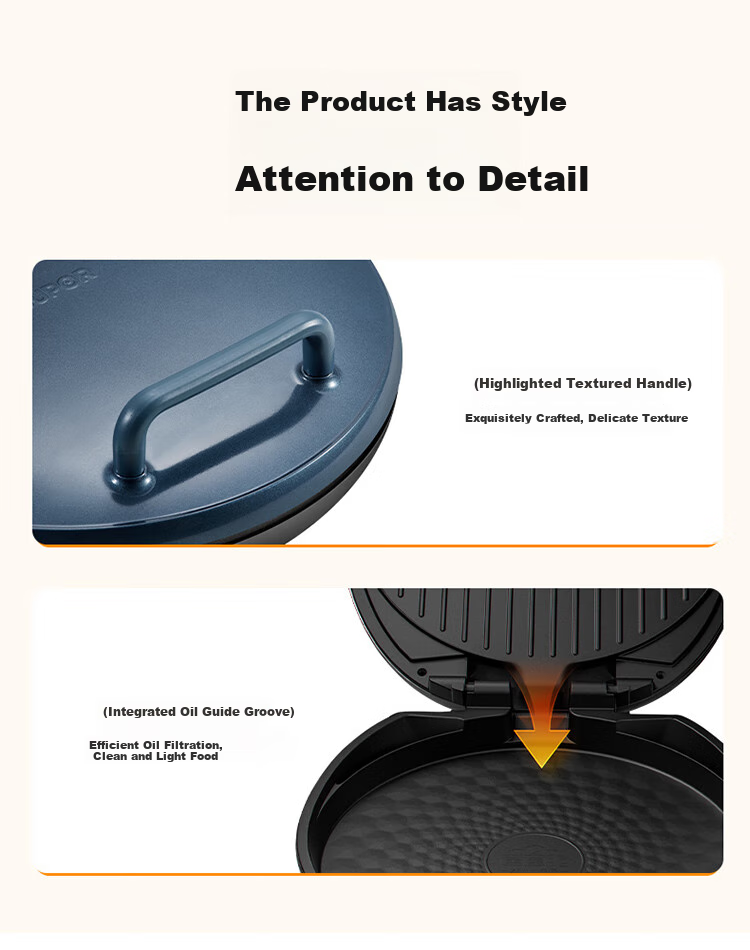 SUPOR Electric Griddle 1500W High Power Multifunctional Non-stick Pancake Maker Breakfast Grill Pan JT30A818-N 15