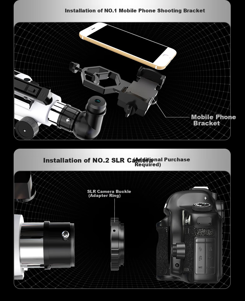 Xingtelang 90EQPro Large-Aperture High-Definition High-Magnification Professional Moon-Gazing Landscape Astronomical Telescope for Deep Space Exploration And Jupiter Viewing 31
