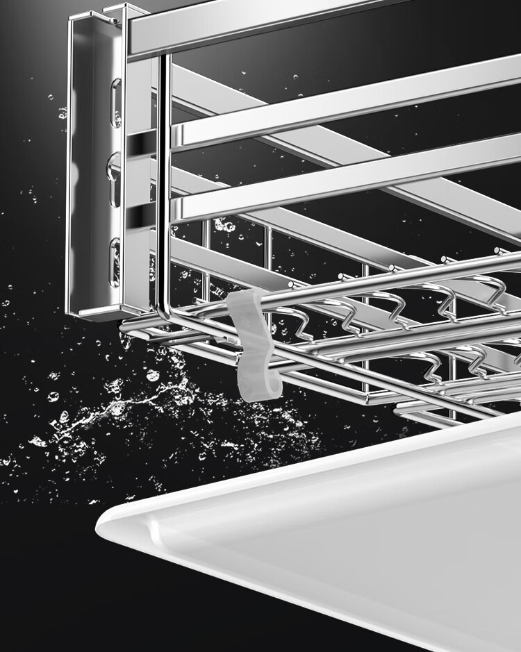 SUPOR Reinforced 600 Cabinet 304 Stainless Steel Double-Layer Kitchen Cabinet Door Drawer Deepened Dish Rack Storage Basket K 19