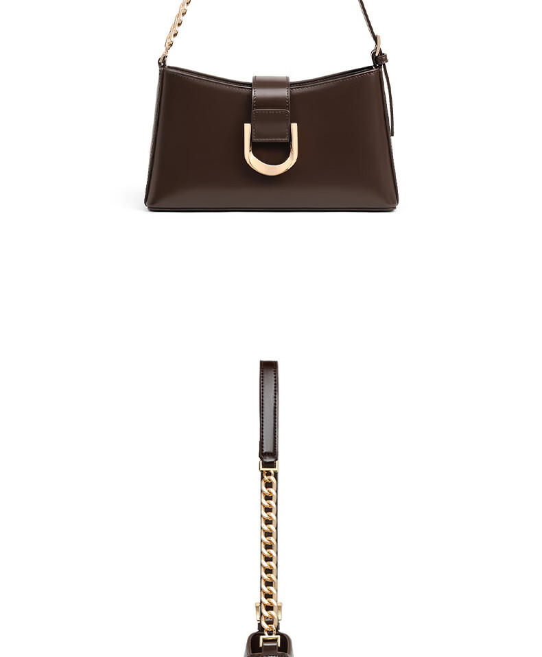 C.BANNER Leather Handbag, Women's Chain Shoulder Bag, Crossbody Underarm Bag, Light Luxury Birthday Mother's Day Gift, Practical Present for Mom 4