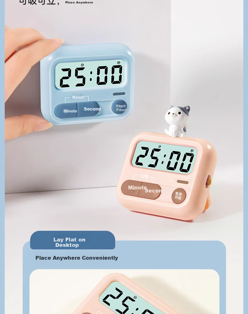Jingmao Timer, Commercial Kitchen Eight-Channel Timer, Specialized Equipment for Hamburger, Fried Chicken, And Baking Shops, Countdown Reminder 10