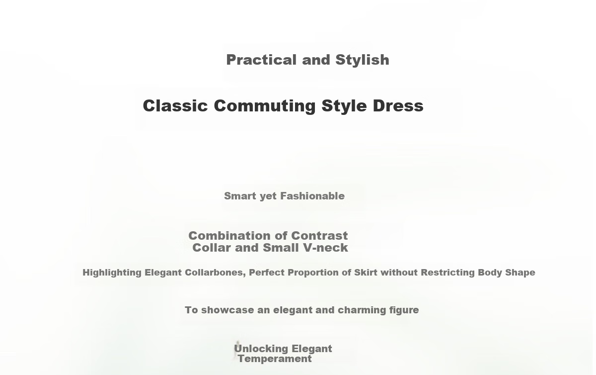 Chushen Summer Short-Sleeve Dress for Women, Retro Color-Block Lapel, Waist-Cinching Slimming, Commuter Casual Dress S52Q036 2