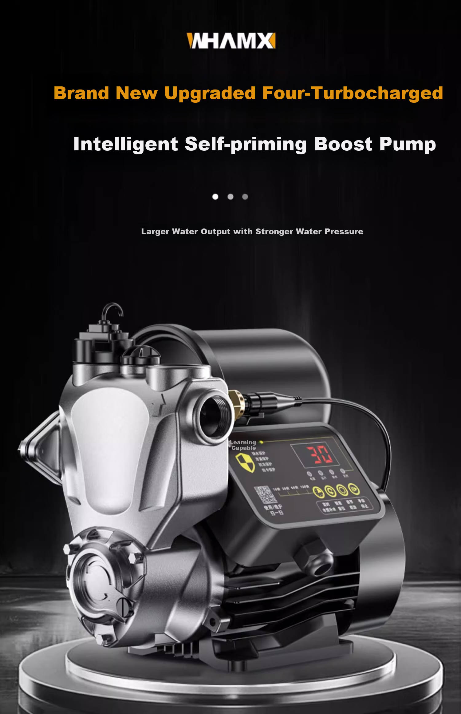 Weimeng 600W Household Booster Pump, Self-Priming Pump, Hot Water Automatic Pump, Well Water Pipeline Pump, Whole House Water Pump, On-Site Installation Available 2
