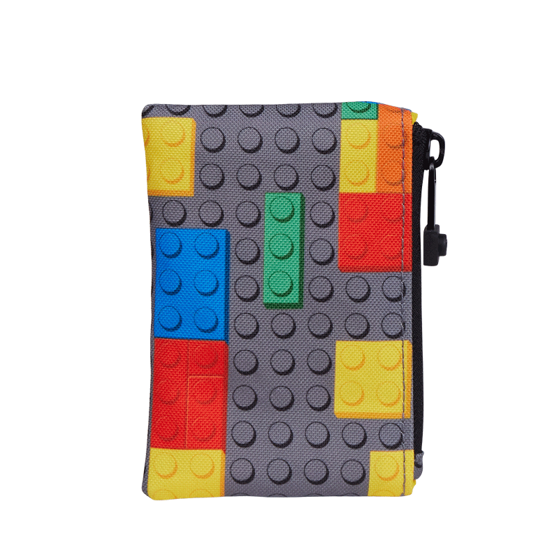 LEGO Card Holder Children's Card Sleeve Student Coin Purse Portable Cute Mini Storage Bag Colorful Building Blocks 20330