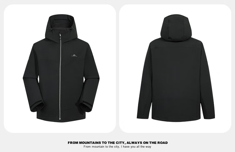 Pioneer Camp Seal Softshell Jacket Men Outdoor Travel Hiking Spring Autumn Windproof Waterproof Hooded Warm Sports Coat 20