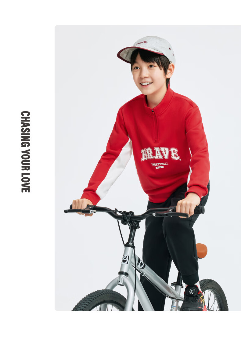 361° Children's Clothing, Kids' Outfit Set, Fall 2025, Boys And Girls, Older Children, Half-Zip Stand Collar Casual Knit Sweatshirt Set, Purple, Size 170 24