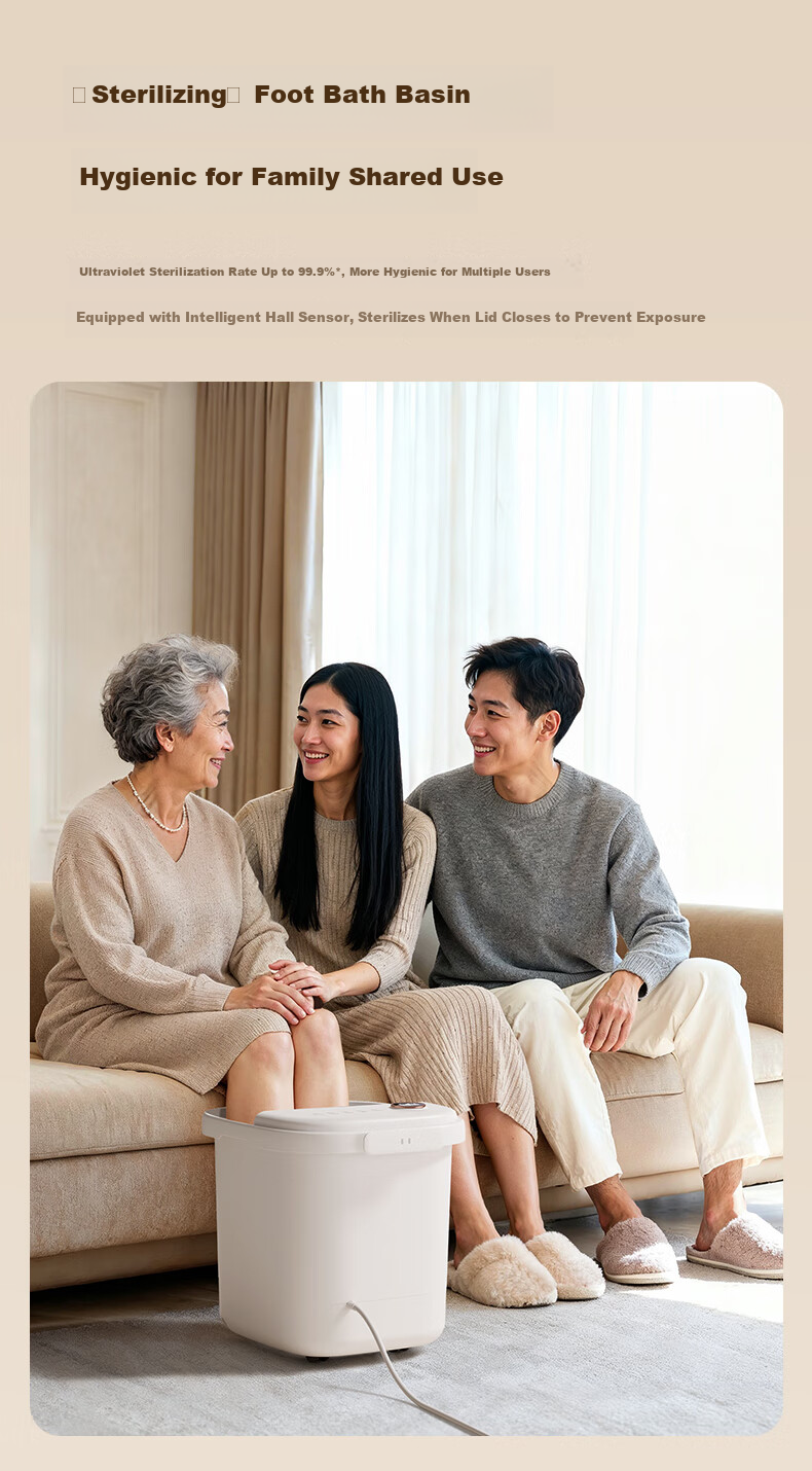 Midea Foot Soaking Bucket, Massage Foot Bath Tub, Heated And Warm, Automatic Massage, Foot Washing Basin, Sterilizing Foot Bath, Constant Temperature, Birthday Gift for Boyfriend, Girlfriend, Elders, Practical ZL305Max 5