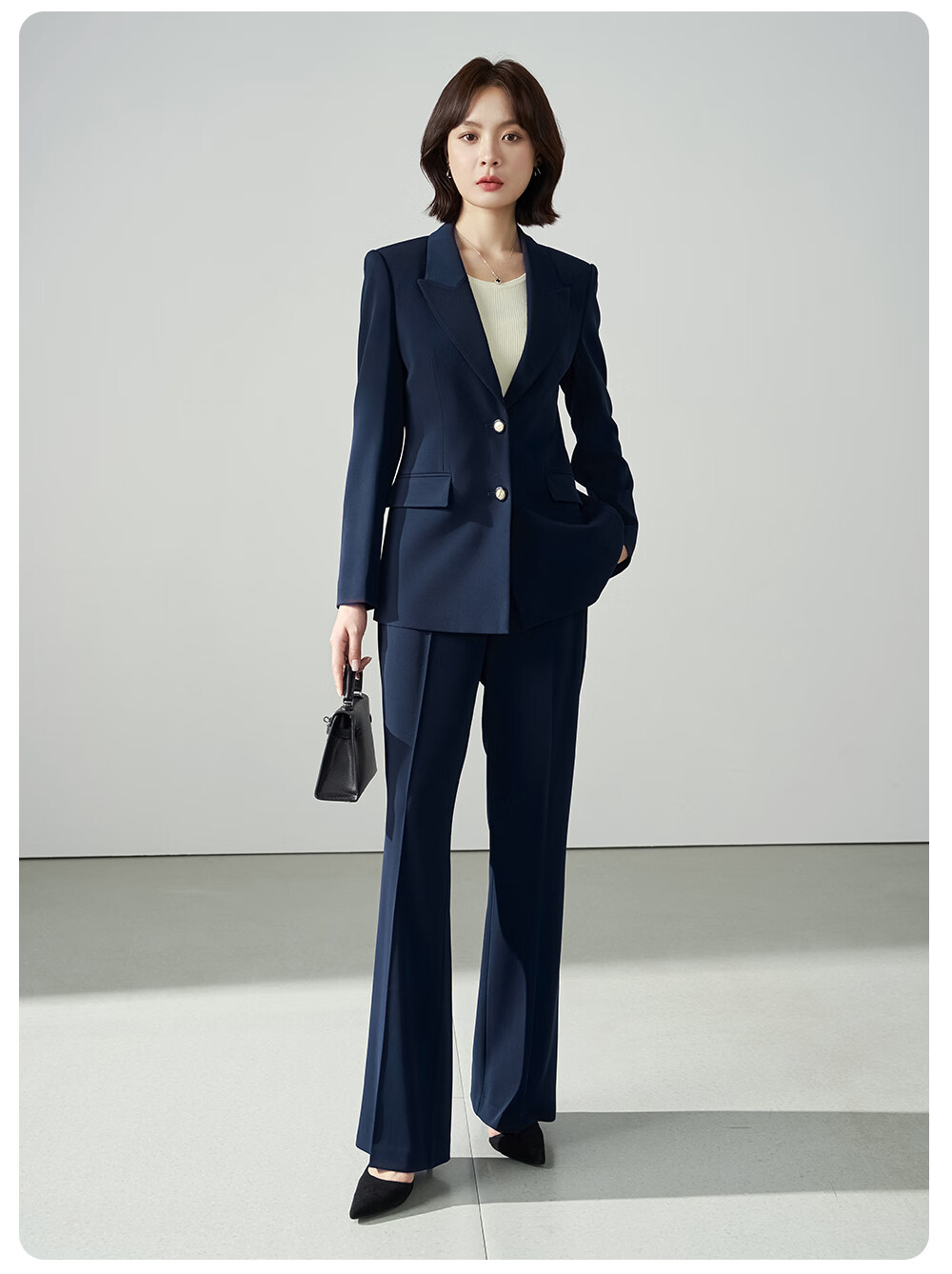 Miss Bird Women's Winter Suit Set Professional Interview Formal Workplace High-End Commuter Blazer Jacket 7