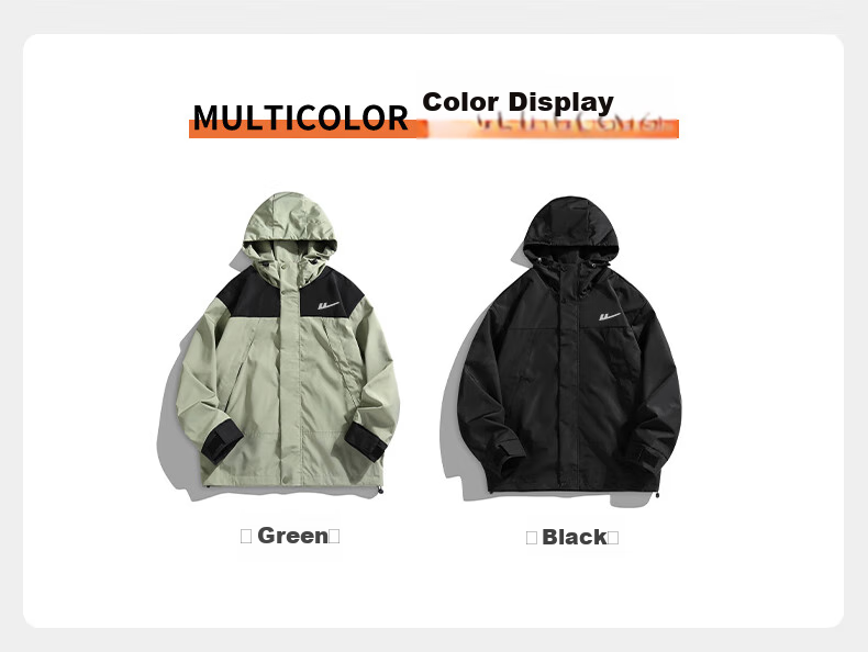 Huili Casual Jacket for Men, Spring And Autumn Outerwear, Windproof, Waterproof, Breathable, Hiking Coat 8