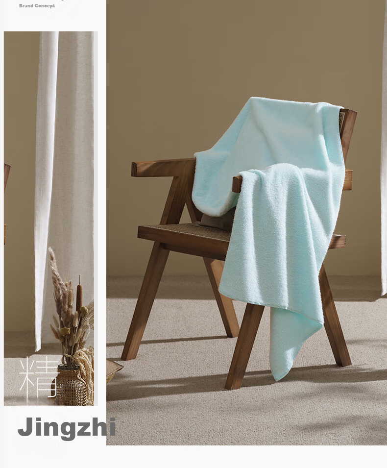 UCHINO Egyptian Long-Staple Cotton Face Towel, Class A Thickened Soft Absorbent Washcloth, Senna Face Towel, Blue 13