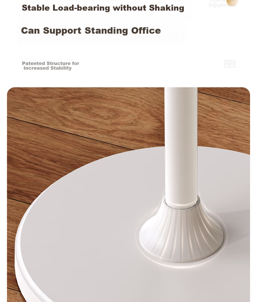 Xiaotianweilai Adjustable Floor Reading Stand, Standing Bookshelf for Picture Books And Sheet Music, Reading Device for Computer And Tablet, Anti-Lowering Head Posture, Back-To Essential, Wooden Reading And Writing Platform 8