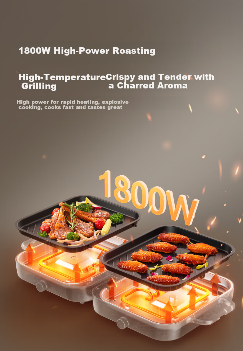 SUPOR Electric Grill Pan, Home Multi-Functional Non-Stick Grill, Detachable And Foldable Outdoor High-Power Barbecue GJ5030P818 23