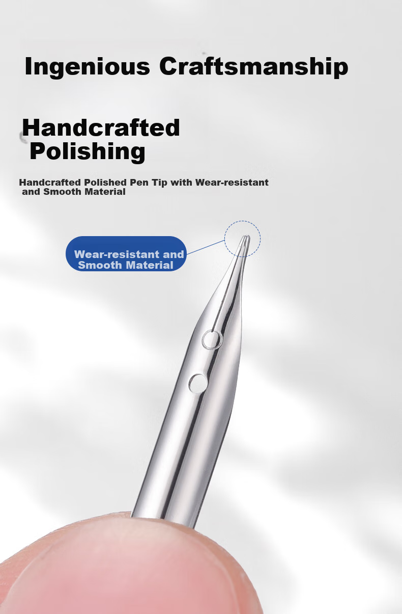 MONTAGUT [Multi-Brand Universal Hidden Nib] Fountain Pen Nibs Original 18.5 Hidden Nib Small Pack Replaceable Nibs 0.5mm (Pack of 5) 5