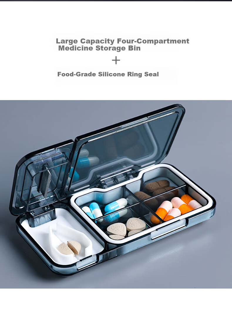 Etravel Portable Pill Box Divider Cutter, One-To Pill Splitter, Fourth Pill Cutter, Precise Pill Divider, Medication Organizer 7