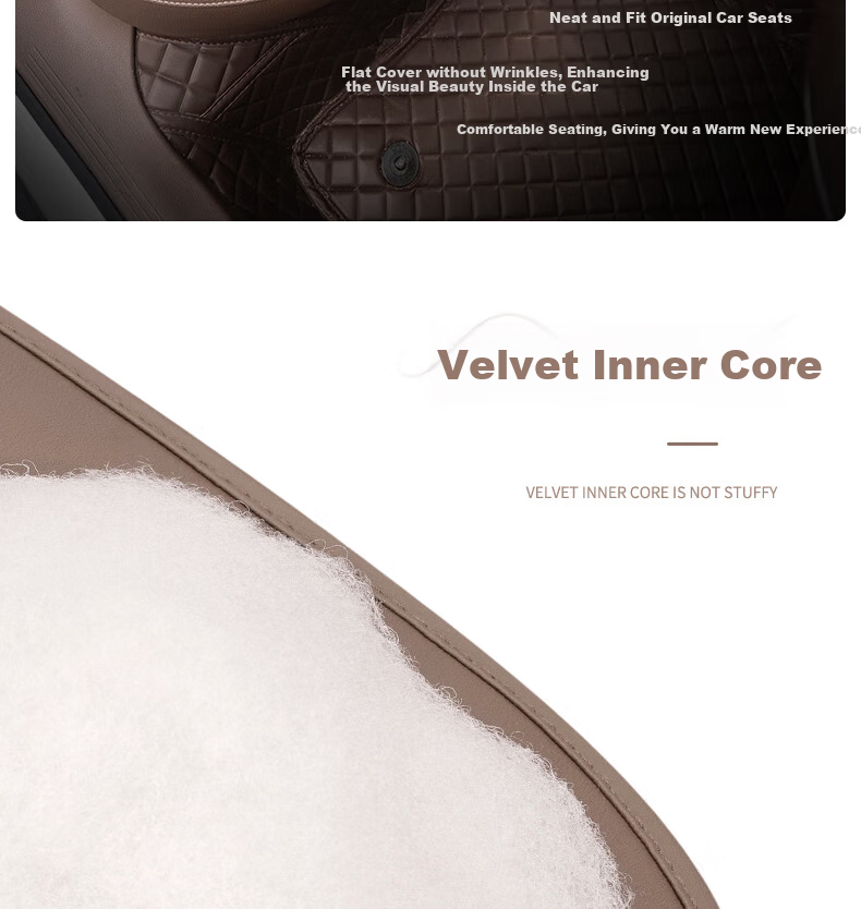 Fanyejia Luxury Car Seat Cushion, All-Season Universal Single-Piece Seat Cover, Specially Designed for Mercedes-Benz And BMW, Breathable Car Seat Pad 5