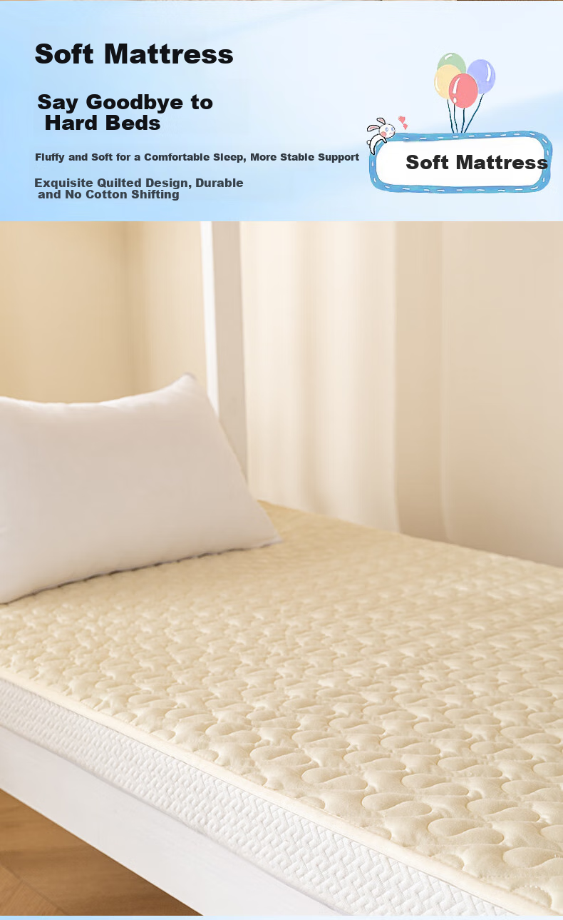 Hengyuanxiang Class A Pure Cotton Dormitory Six-Piece Set (Three-Piece Set + Pillow Core + Quilt Core + Mattress Pad), Complete Set of Blue Plaid Bedding 9