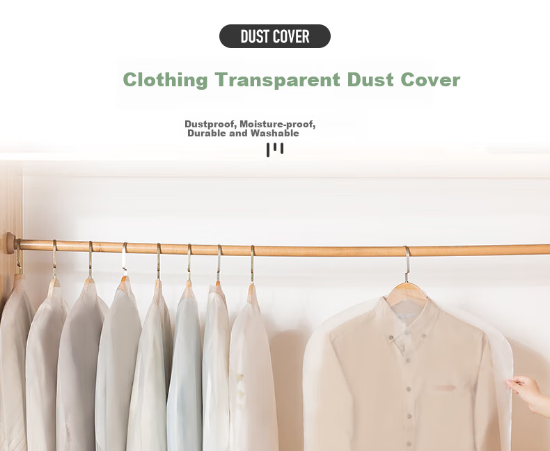 Miaoxinsi Transparent Clothing Dust Cover, Hanging-Style Garment Dust Bag, Washable, Thickened Suit Jacket, Down Jacket Protective Cover 1