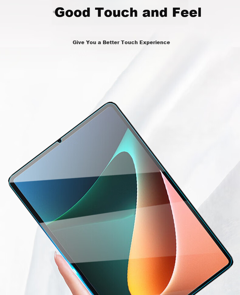 ESCASE Xiaomi Pad 5/5 Pro Tempered Glass Screen Protector for 2021 Model, 11-Inch Tablet Screen Film, HD Clear Protective Film, Shatterproof, Suitable for Xiaomi Pad 5/5 Pro, Transparent 11