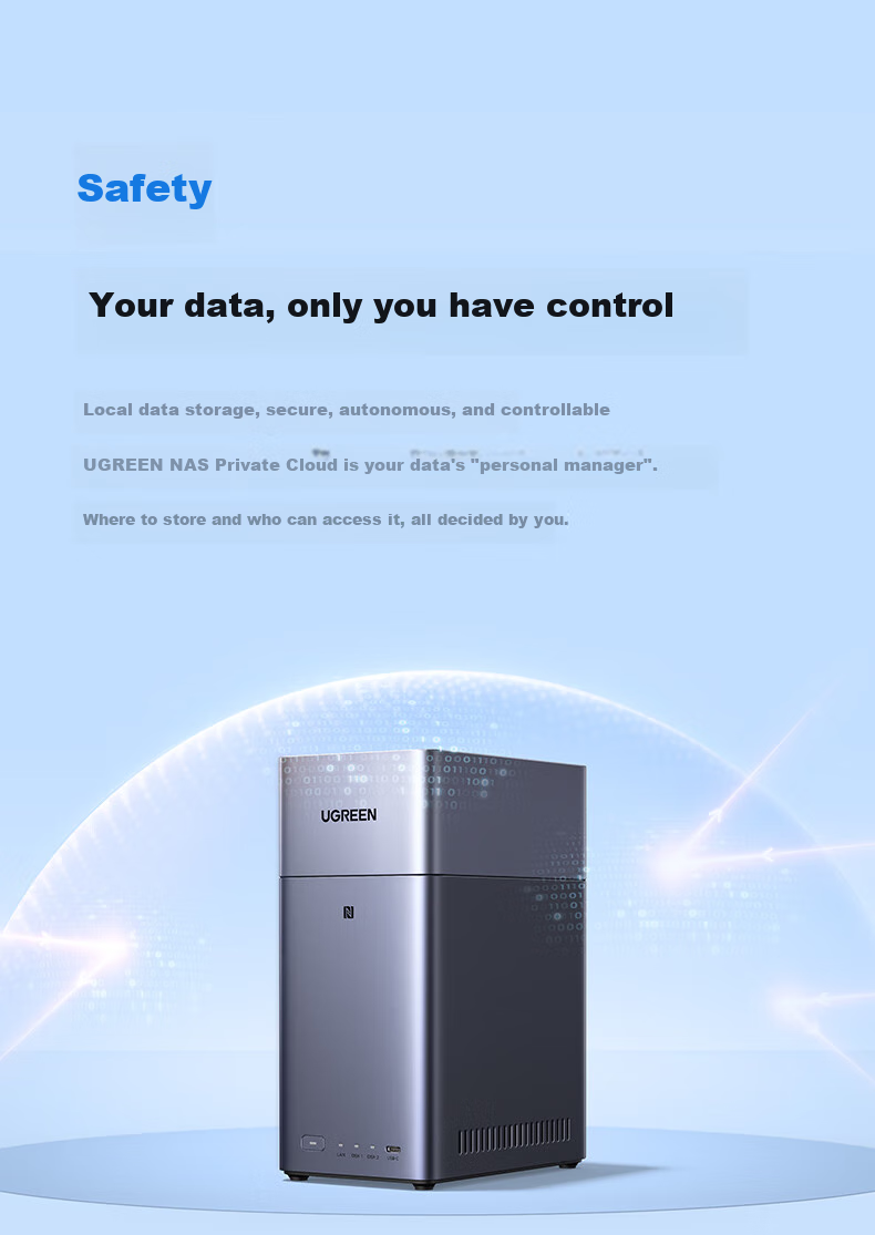 UGREEN Private Cloud DH2300, 8GB Dual-Bay NAS Network Storage, Personal Cloud AI Home Hard Drive Server, Mobile NFC One-Touch Connection, Photo Album Backup, Phone And Tablet Expansio 14