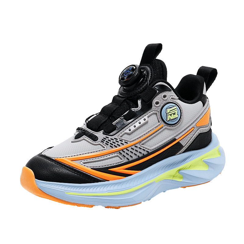 7-PE Boys' Shoes 2026 Spring New Youth Mesh Running Shoes Large Kids Waterproof Leather Sports Shoes