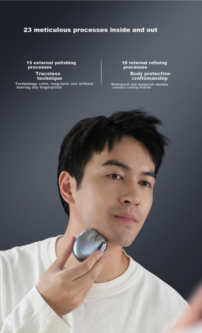 Hongmengzhixuan Aiyou Smart Electric Shaver Starry Stone, Compact Portable Razor Car Charger Gift for Boyfriend Dad Airplane-Friendly Supports Huawei Smart Life 6