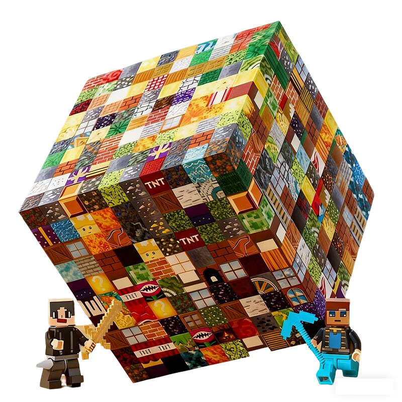 Магнитные конструкторы BULUQI Minecraft, строительные блоки для детей от 3 до 6 лет, подарок на день рождения, магнитные плитки для детей от 1 до 3 лет