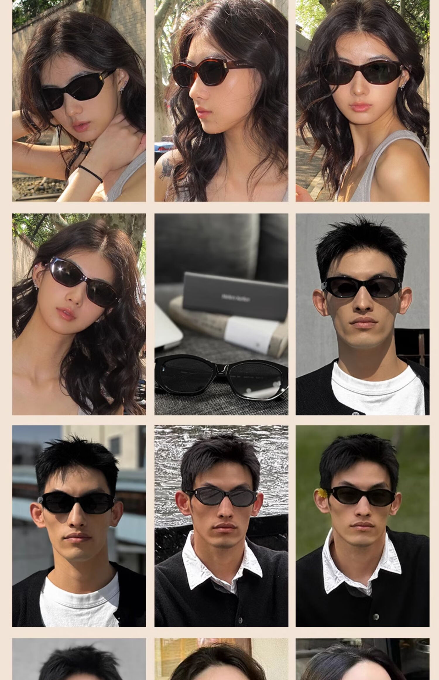 HELEN KELLER Sunglasses for Men And Women, New Style UV Protection Polarized Sunglasses for Driving, Outdoor Sun Protection, High-End Cat-Eye Sunglasses 12