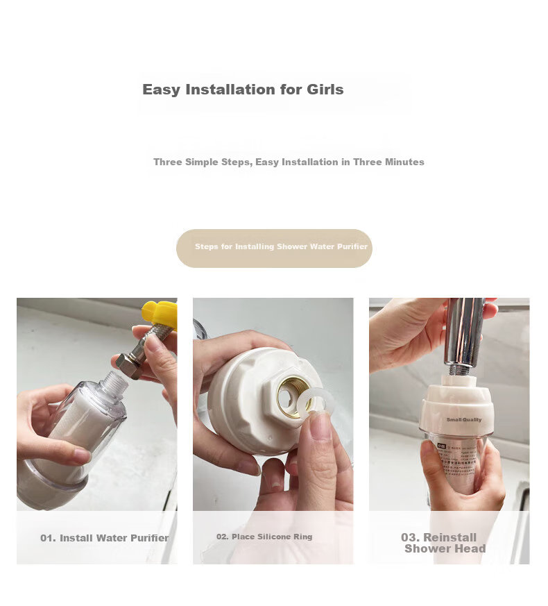 XiaoZhi [Price Protection 618] Pre-filter 3.6T/H Water Heater Water Purifier Tap Shower Skin Care Chlorine Removal Bath 1 Unit 1 Cartridge SQ05-W 12
