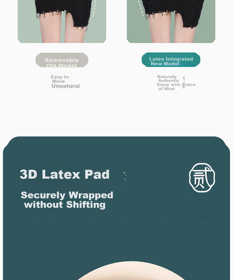 Jindu Wide-Leg Pants for Women, Fake Hip Widening Pad, Seamless Fake Buttocks, Integrated Hip Enhancer, Butt-Lifting Device to Improve Sagging Buttocks 3
