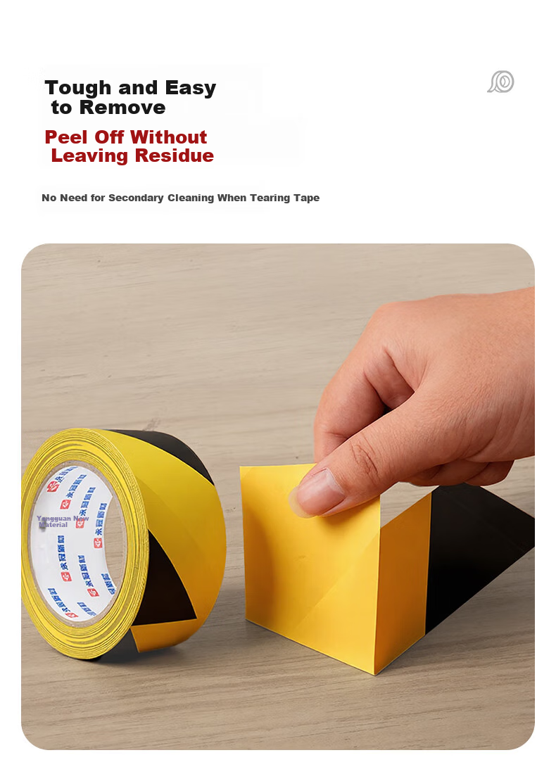 Yongguan PVC Warning Floor Sticker Tape, Rice Character Pattern, Window Size 48mm*33m/single Roll, Positioning Mark, Fire Safety Caution Line, Isolation Tape, Identification, Wind-Resistant Fixed Window, Yellow 4