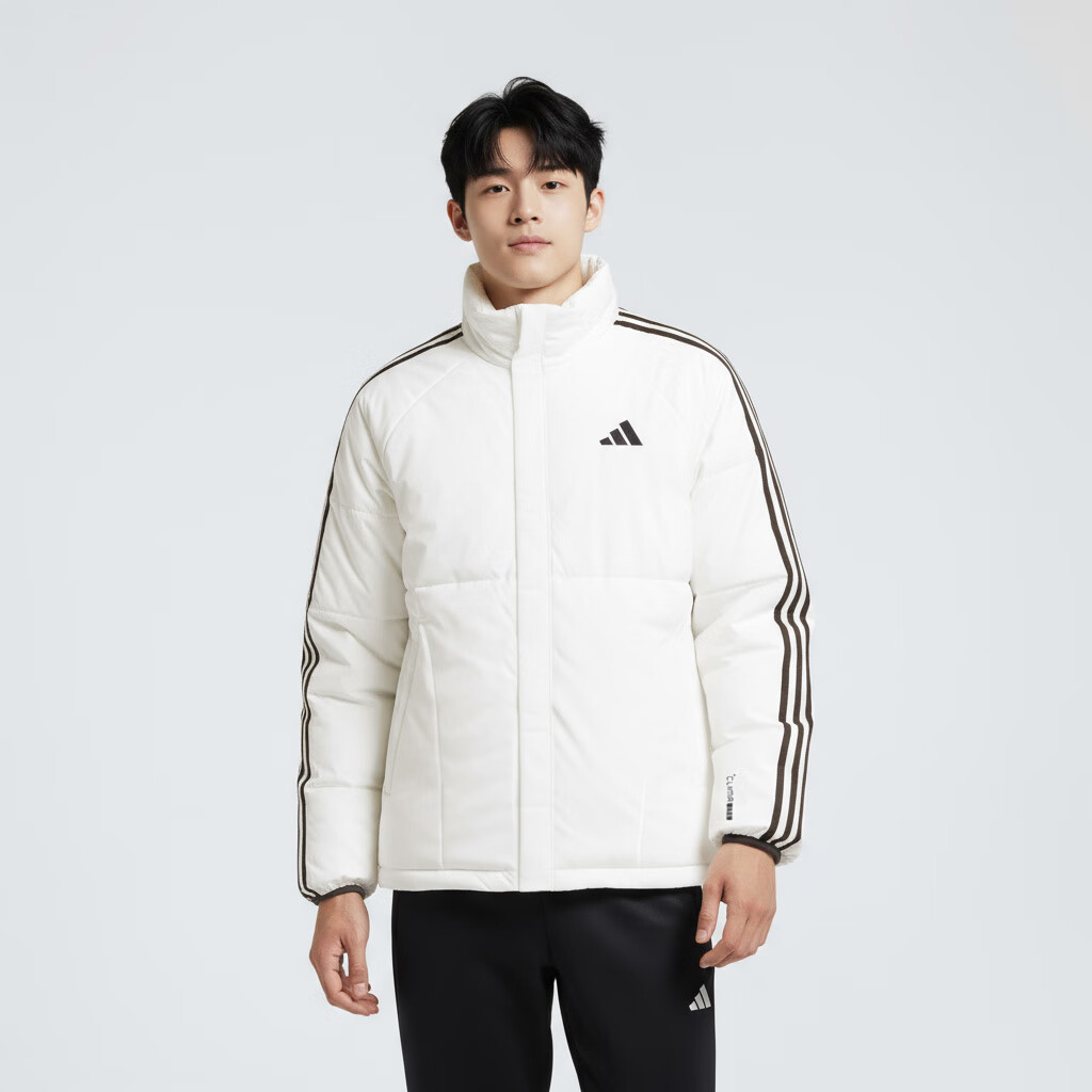 Adidas Men's Sports Style Series 3S LW D JKT Short Down Jacket KC2489 Han Yu White 2XL 2