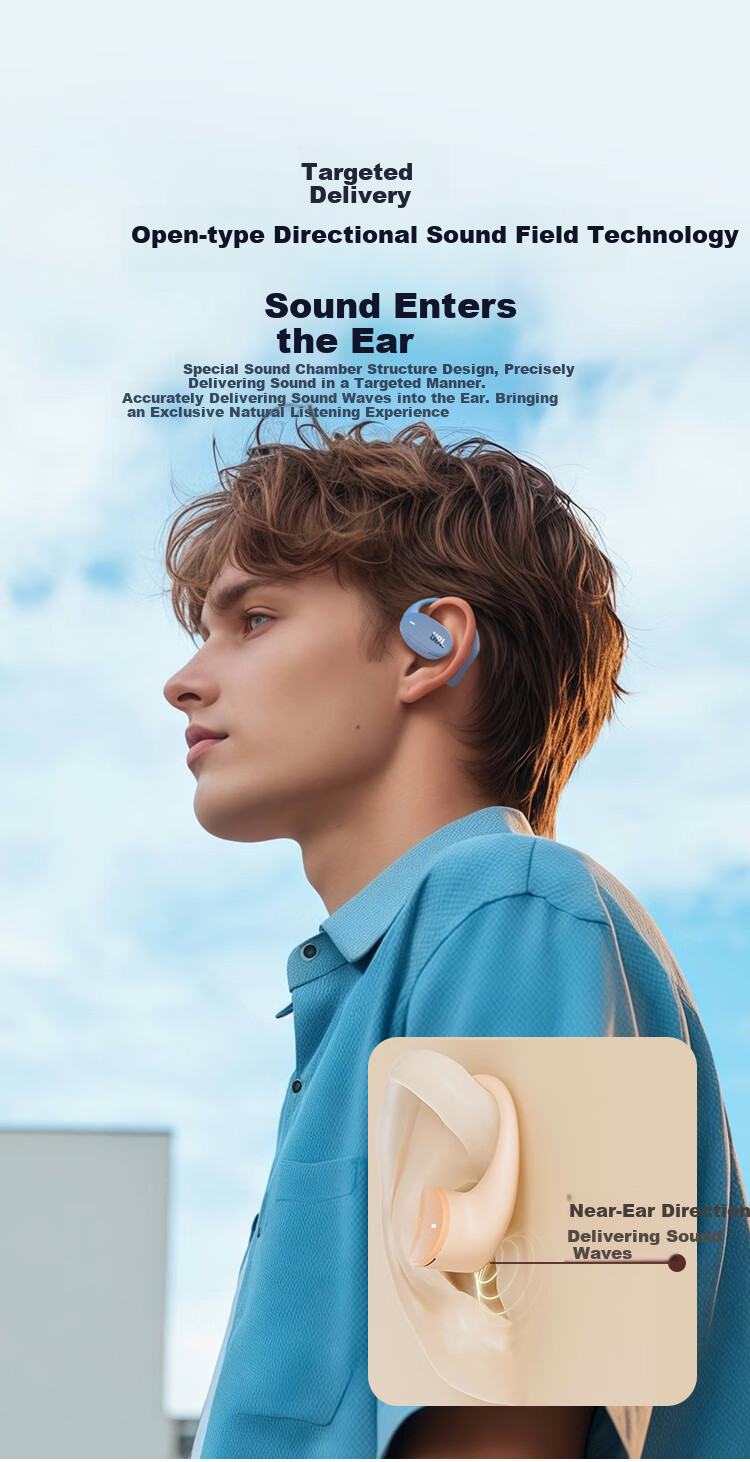 JBL Sense Lite Comfort Edition [Wang Chuzhen's Choice] Earbuds Bluetooth Headphones, Sports Running Wireless Open-Style Non-Bone Conduction, Gift Recommendation, Purple 4