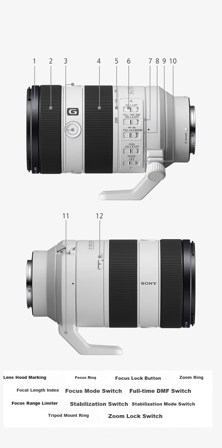 SONY FE 70-200mm F/2.8 G Lens (SEL70200G2) - New Generation Small Three-Piece Telephoto Zoom Macro Lens 7