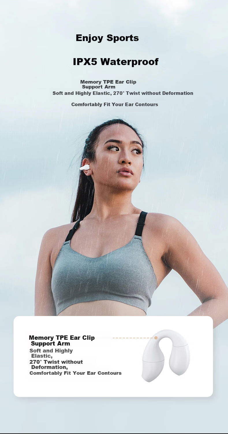 Dacom [Lowest Price Online, Double Compensation for Excessive Price] Wireless Bluetooth Earphones Clip-On Open-Concept Bone Conduction Non-In Sports Running Mini Call Noise Reduction for Men And Wome 11