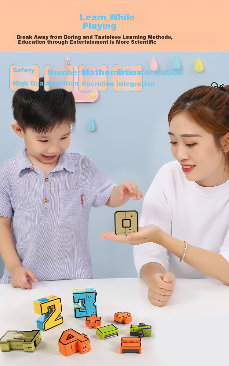 Tangmi TEMI Children's Digital Transforming Robot Toy Car, Boys' Birthday And Holiday Gift 2