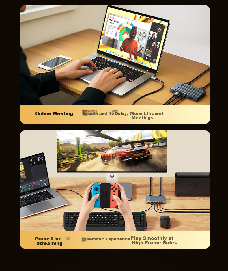 ORICO HDMI Video Capture Card, 4K 60Hz HD Live Streaming, Compatible with Sony And Canon Cameras, DSLR, PS5/Switch/Xbox/Gaming Phones/Computers/Laptops Capture Device 10