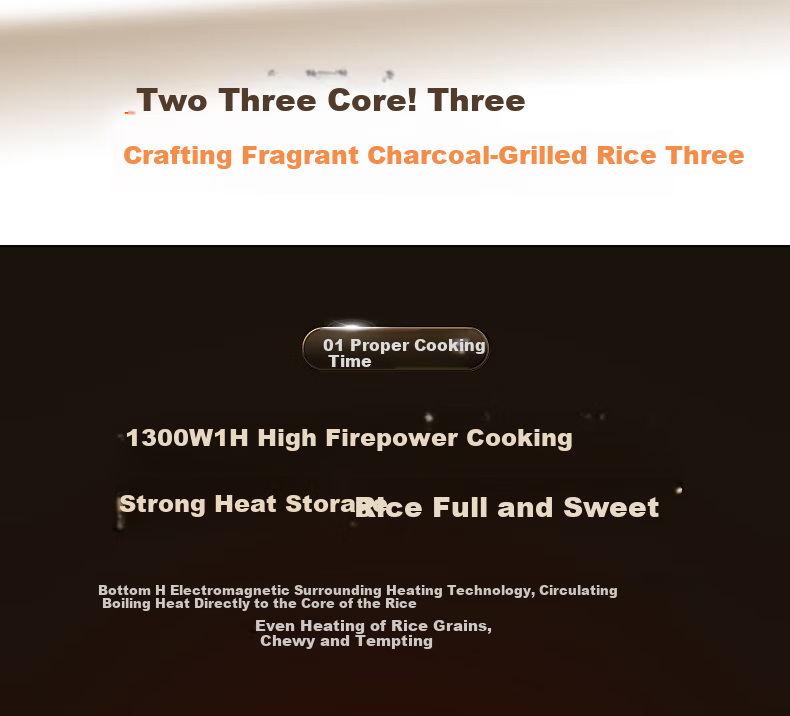 SUPOR Rice Cooker, 4-5 Person Large Capacity, 4L IH Heating Thick Pot, Wood-Fired Rice, Home Use for Porridge And Rice Cooking, Steaming And Boiling All-In Multifunctional Smart Micro-Pressure Electric Rice Cooker SF40HC1866 4