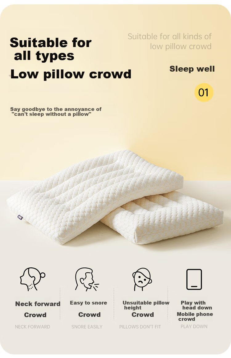 Dohia Pure Cotton Pillow, Mother And Baby Grade A Soybean Fiber Pillow, Student And Adult Pillow Core, Single Pack, 74*48cm 3