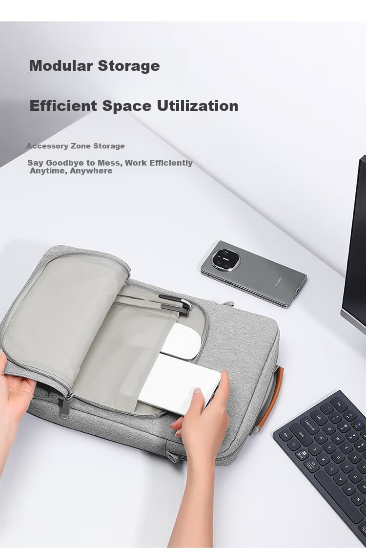 BUBM Tablet Bag, 11-Inch IPad Storage Case Pro Inner Sleeve Air5, Tablet Storage Handheld Shoulder Bag, Crossbody Bag, Black 3