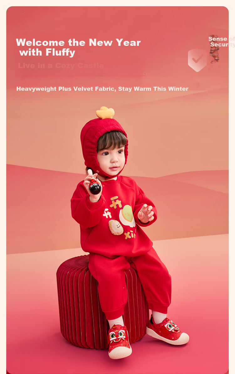 BALABALA Baby Romper, Newborn Onesie, Infant Clothing, 2025 New Year Season Greeting Outfit, 209125120203 3