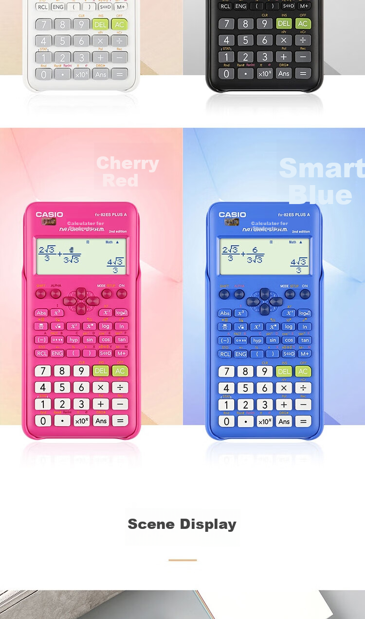 Casio FX-82ES PLUS A-2 Scientific Calculator with Functions for Students' Exams, Daily Learning, Suitable for College, High School And Middle School Students 3