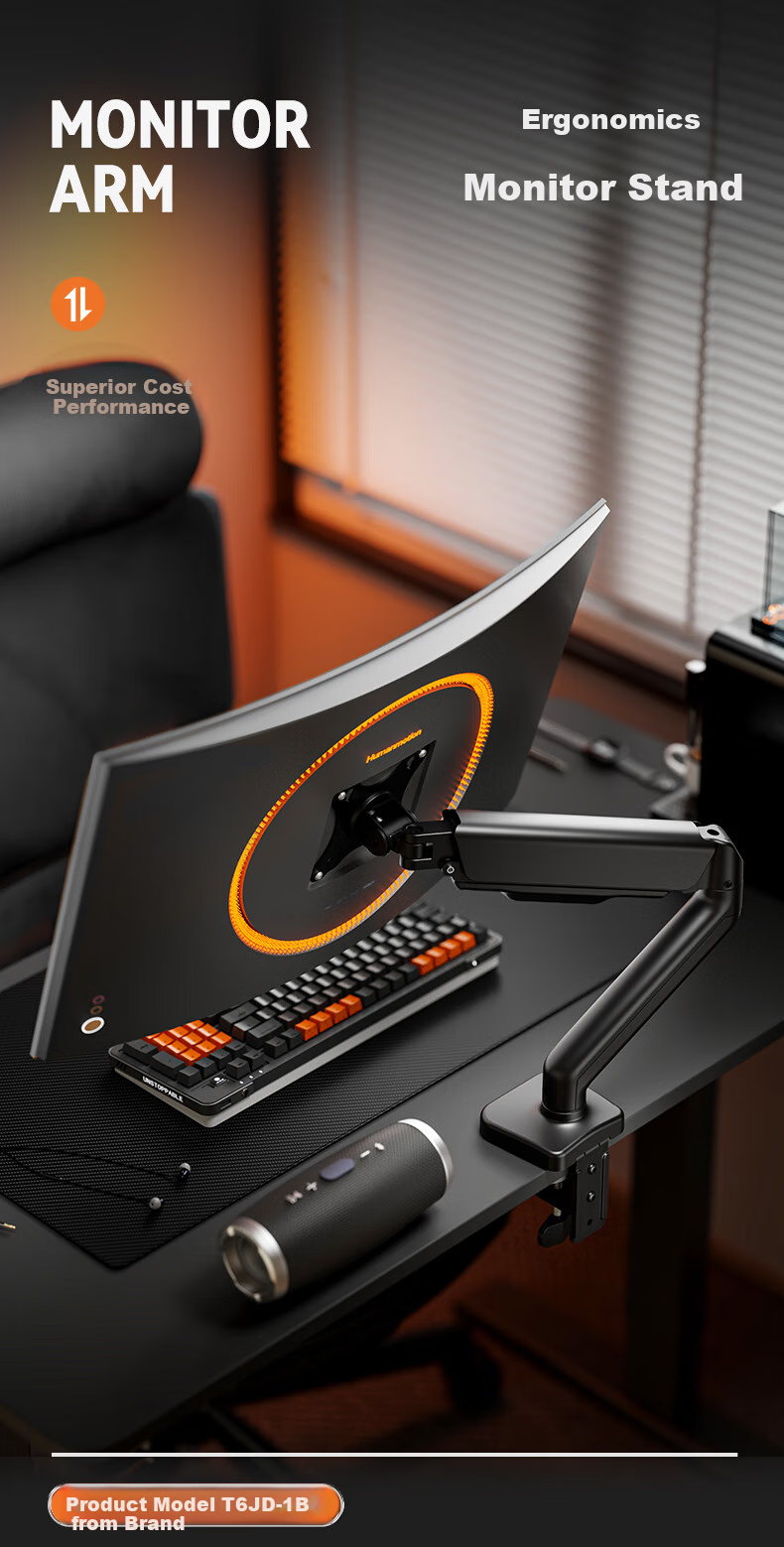 Songneng Monitor Stand, Computer Stand Display Arm, Computer Desk Screen Bracket, Quick Assembly Bracket, Monitor Riser, Compatible with Zhuowei T630S-1B 2