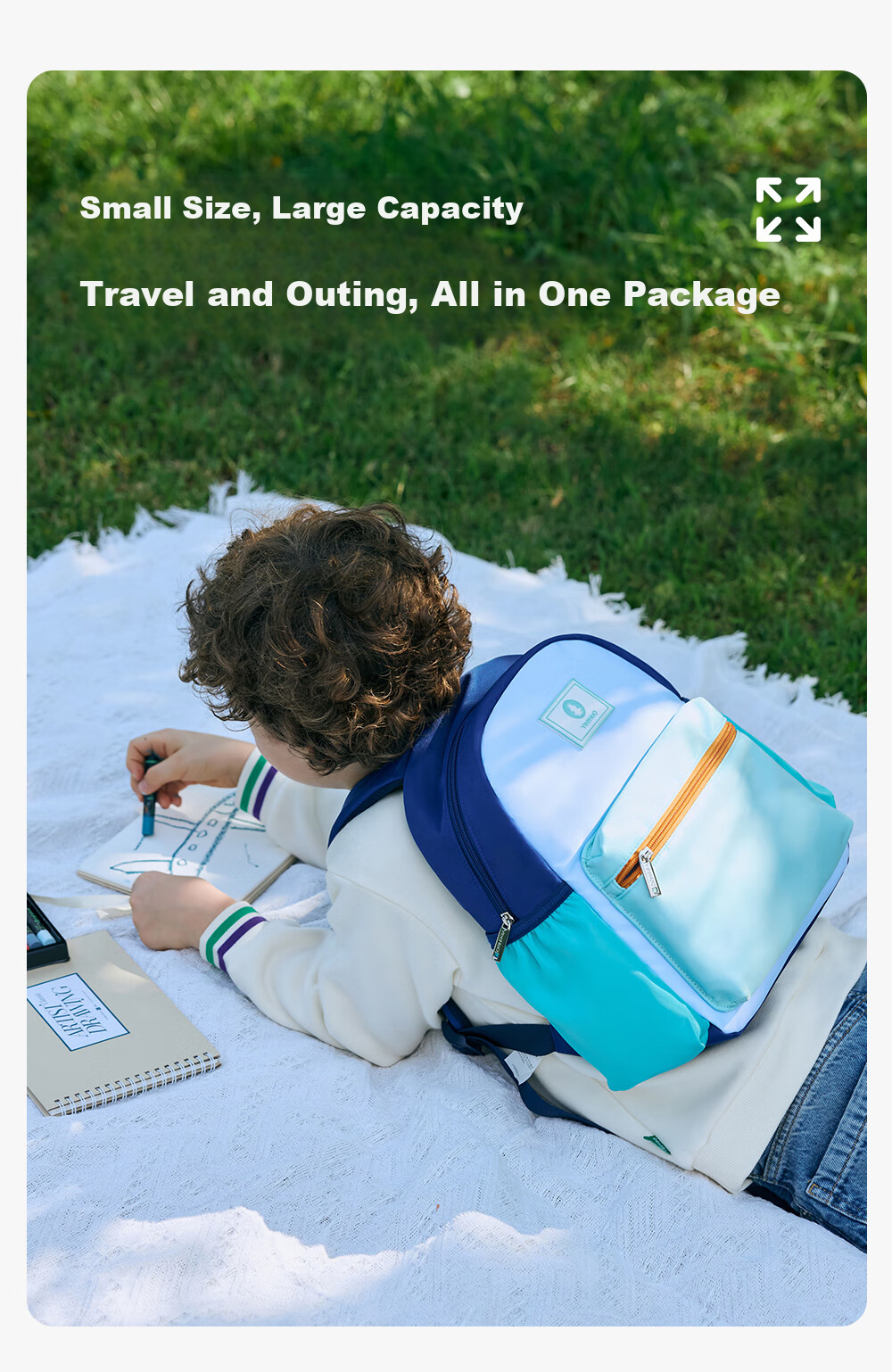 YEEHOO Children's Backpack, Casual Shoulder Bag for Primary And Secondary School Students, Lightweight Spine-Protecting And Load-Reducing Backpack for Boys And Girls 11