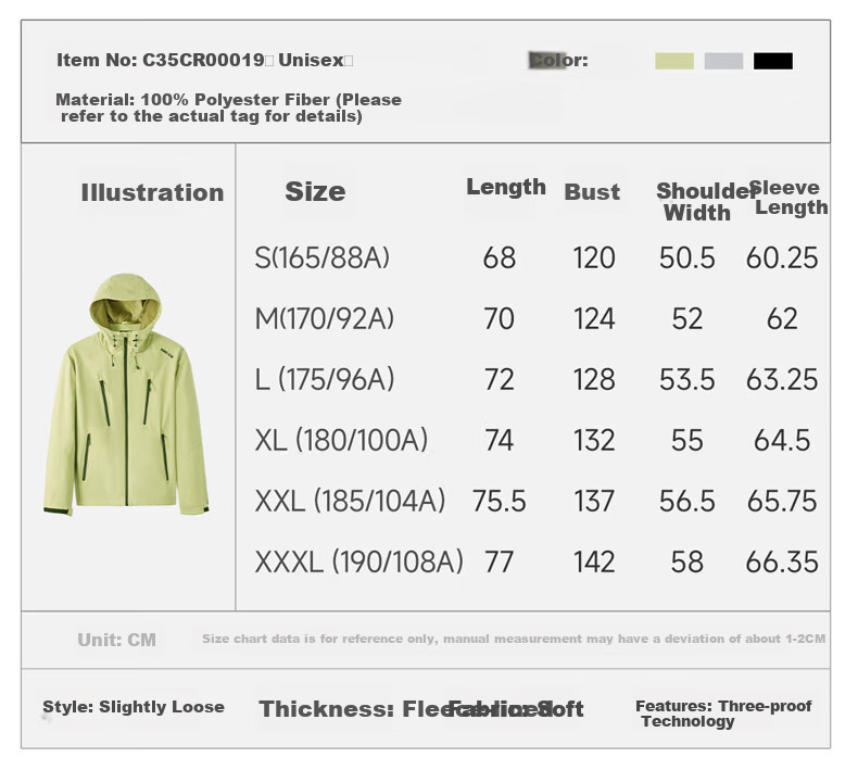 CAMEL Sports Jacket, New Style for Men And Women, Spring And Autumn Casual Fleece-Lined Jacket, Outdoor Water-Repellent Windproof Mountaineering Coat, Windbreaker 13