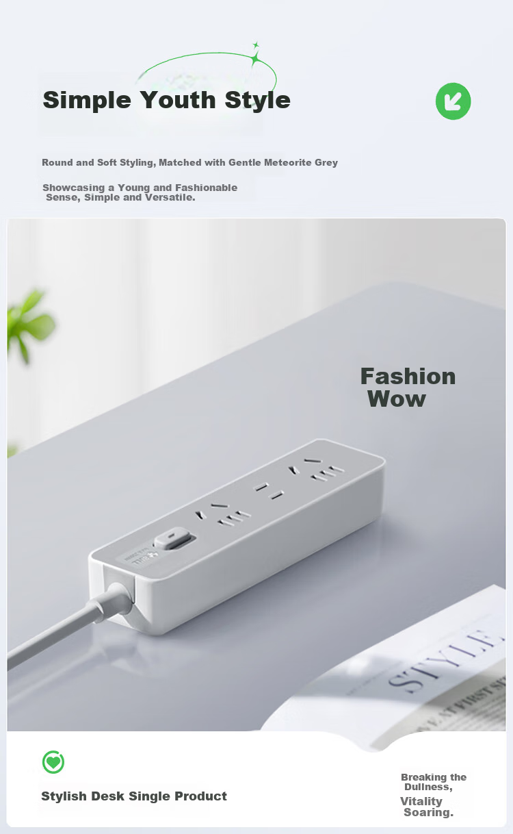 BULL Power Strip / Extension Cord / Power Bar / Multi-Outlet Strip / Surge Protector Z Generation 3 Outlets with Master Switch, 3 Meters Long GN-Z1121J 1