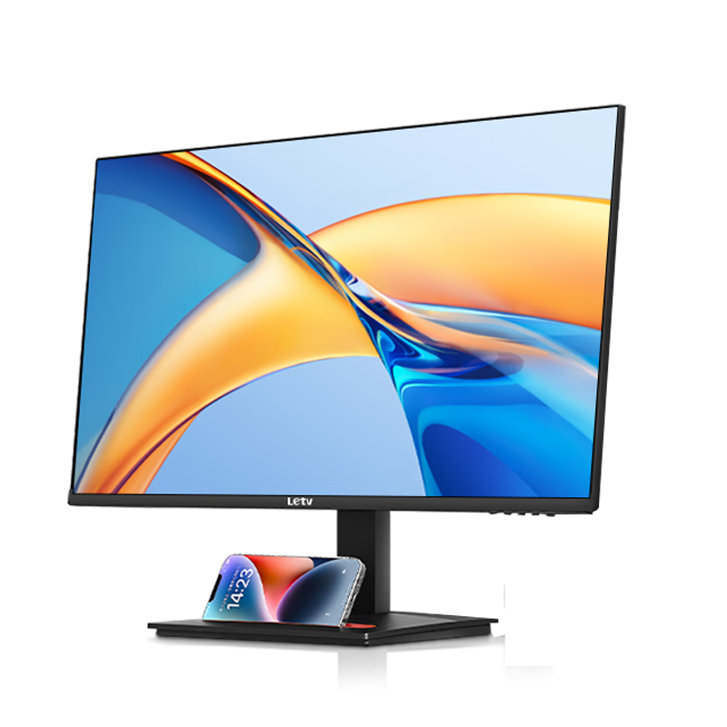 LeTV TV 23.8-inch 100Hz Computer Monitor 1K HD Professional Office IPS Hard Screen Laptop External Expansion Secondary Screen HDMI+VGA Three-Sided Micro-Edge Low Blue Light Eye Protection